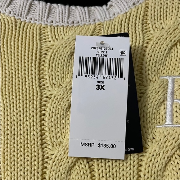 Yellow Cable Knit Sweater - Picture 4 of 7
